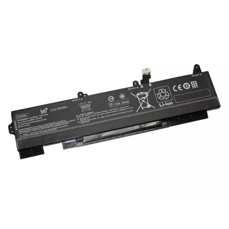 Pakeitimo 3 elementų nešiojamojo kompiuterio baterija BTI L77991-005, skirta HP 850 G7 / 855 G7 / 850 G8 / ZBook Firefly 15 G8, 11,55 V 5850 mAh (68 Wh), juoda