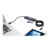 4-Port Ultra-plonas Portable USB 3.0 SuperSpeed Hub U360-004-plonas