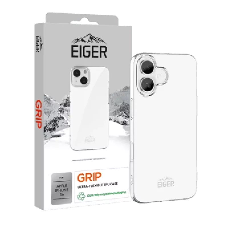 Dėklas EIGER EGCA00616 Skaidrus dėklas, skirtas iPhone 16 15.5 cm