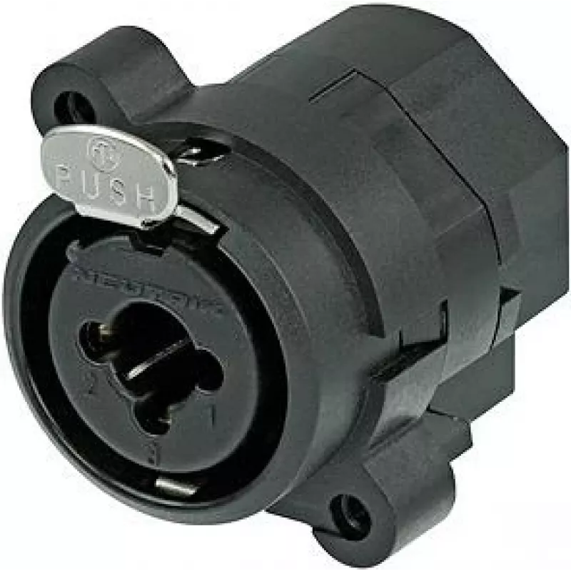 Neutrik NCJ6FI-S XLR/1/4 stereo jack combo juodas laido jungtis (NCJ6FI-S)