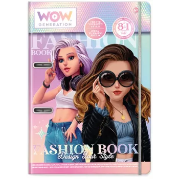 Kūrybinis rinkinys vaikams Euroswan Fashion Book WoW Generation WOW00054 — amatų rinkinys vaikams