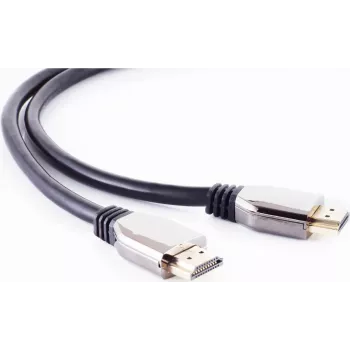 HDMI laidas ShiverPeaks 10-41025 — 1 m, metalinė jungtis, 10K palaikymas, juodas