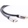 HDMI laidas ShiverPeaks 10-41025 — 1 m, metalinė jungtis, 10K palaikymas, juodas