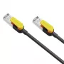 Tinklo komutacinis kabelis CABLETIME Cat7 S/STP 1 m, juodas