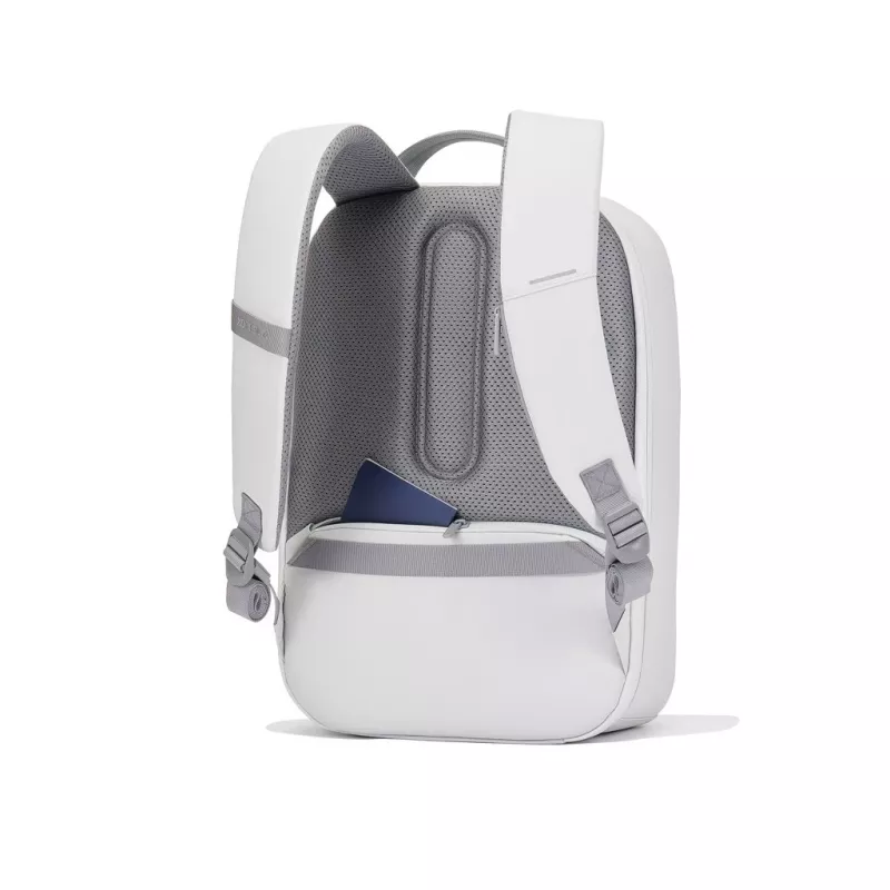 Kuprinė XDDESIGN Bobby Edge apsaugota nuo vagystės balta – 17 l, tinka 16 colių nešiojamam kompiuteriui, atspari vandeniui, 1,1 kg