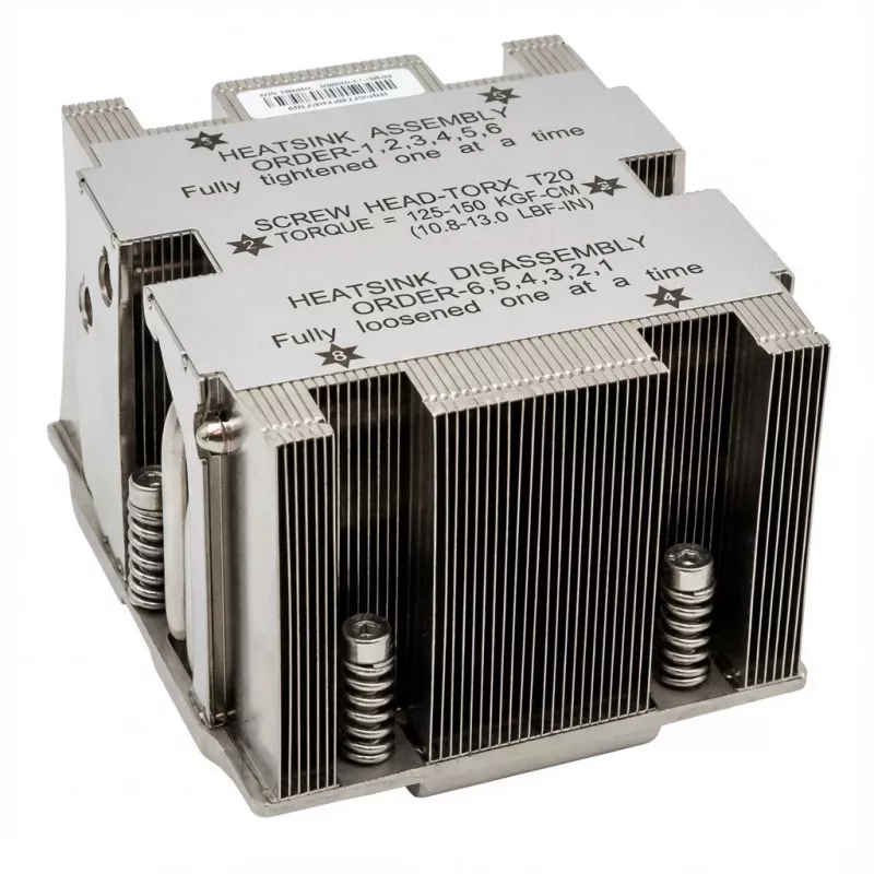 CPU aušintuvas Supermicro SNK-P0083P su žemo profilio 4U konstrukcija ir 80 mm ventiliatoriumi
