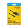 Vaizdo kabelio adapteris DeLOCK 84904 USB Type-C į HDMI 1 m juodas