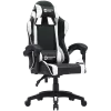 Žaidimų kėdė CANYON Core SGCH2 — juoda/baltos spalvos, ergonomiškas dizainas, reguliuojamas aukštis