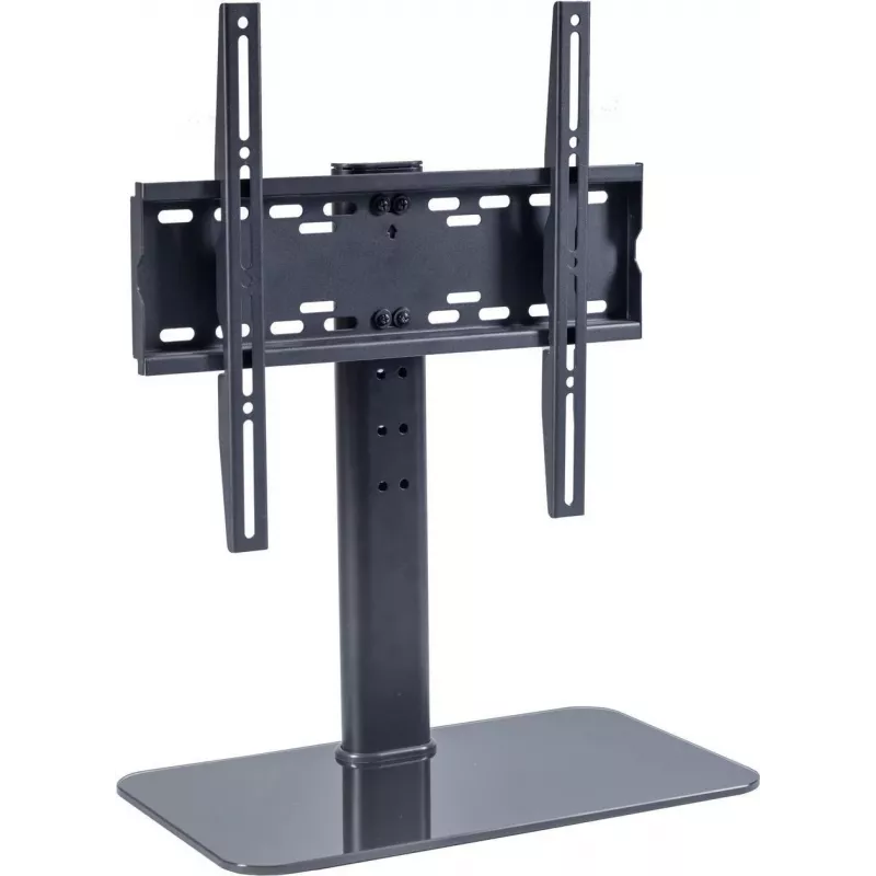 Multimedijos stovas ShiverPeaks BS89792, juodas, stiklas, plienas