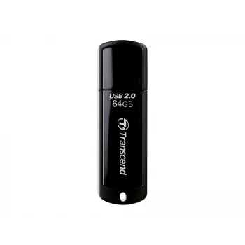 USB atmintinė Transcend JetFlash 350 64GB, USB 2.0, juoda