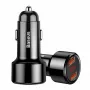 Automobilinis USB greitasis įkroviklis Baseus CCMLC20A-01 – išmaniesiems telefonams, įvestis 12–24 V, išvestis iki 20 V, juoda