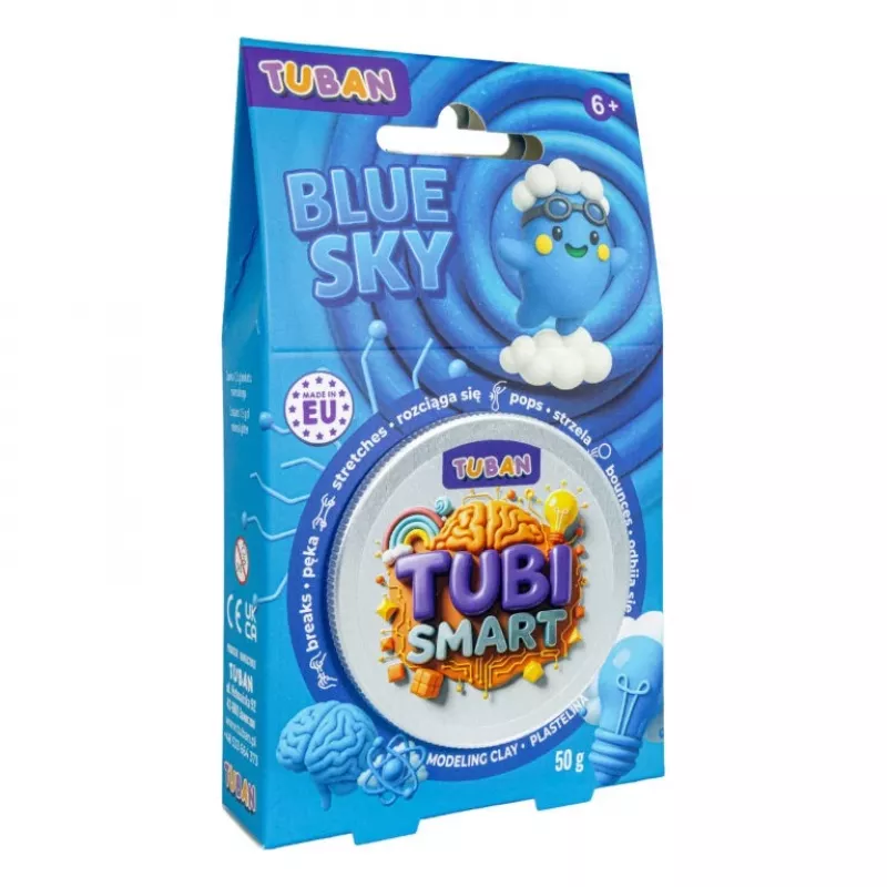 Modelinio molio TUBAN Tubi Smart – Blue Sky, 50 g