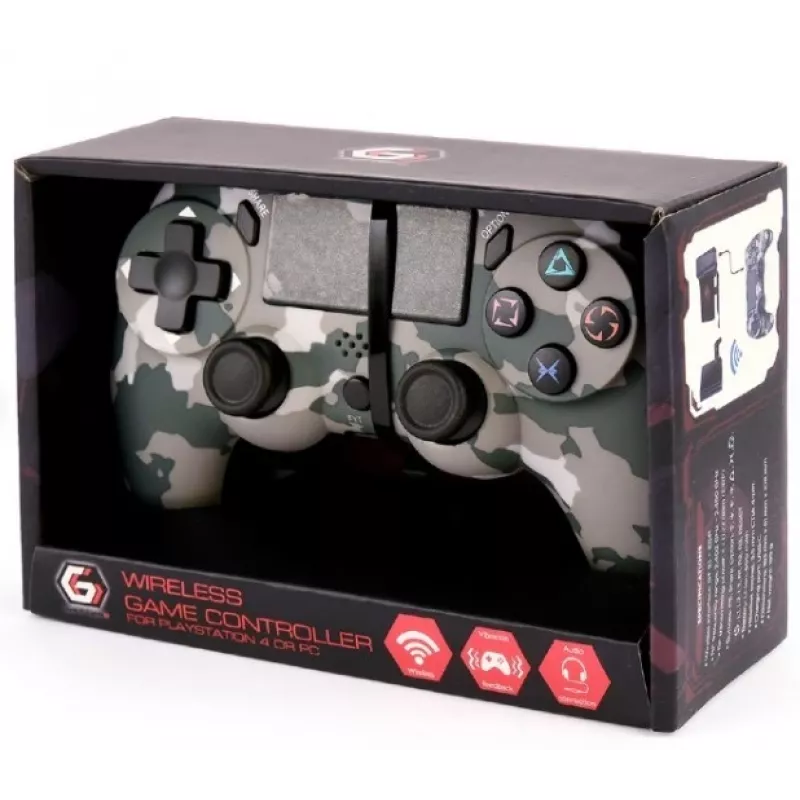Žaidimų valdiklis GEMBIRD JPD-PS4BT-01-CM — belaidis valdiklis, skirtas PlayStation suderinamiems įrenginiams