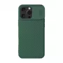 Apsauginis telefono dėklas Nillkin CamShield Pro, skirtas iPhone 16 Pro Max, žalias, slankiojantis kameros dangtelis, galinė ir šoninė apsauga