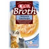 Šlapias kačių skanėstas INABA Ciao Broth vištienos ir tuno 40 g – mėsingas skystas užkandis paketėlyje, baltymų 9,4%, drėgmės 88%
