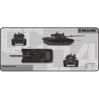 DEFENDER WT90 riboto leidimo WORLD OF TANKS pelės kilimėlis