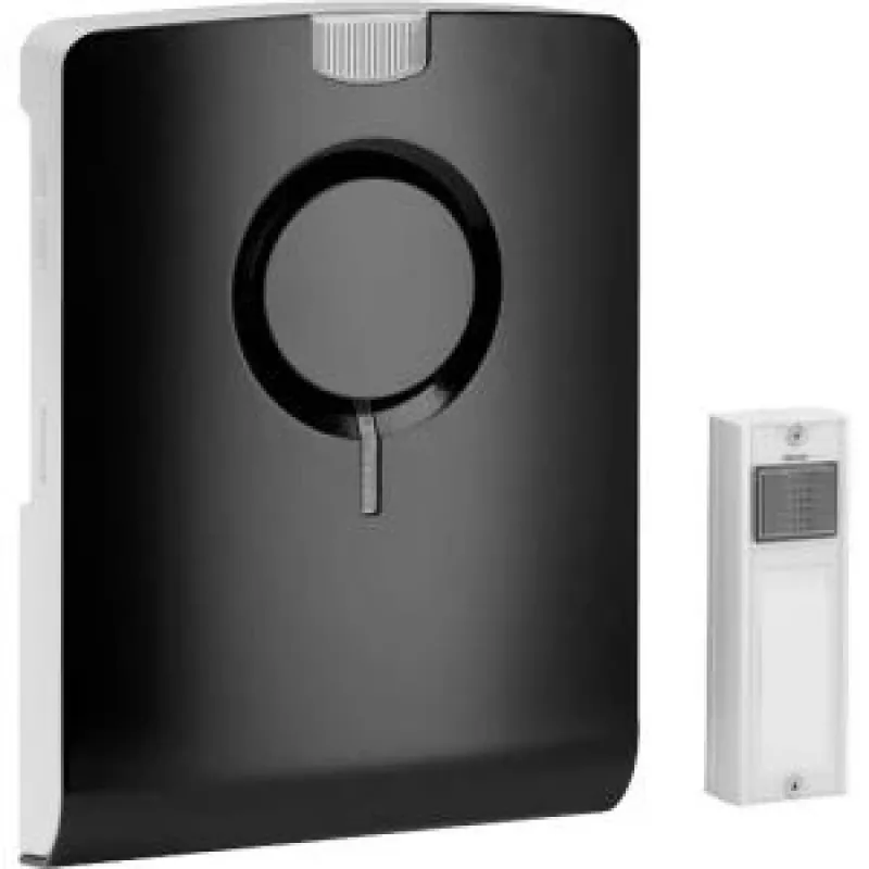Grothe ECHO - Juoda - Balta - Belaidis - 868,35 MHz - 500 m - 86 dB - IP54 (43501)