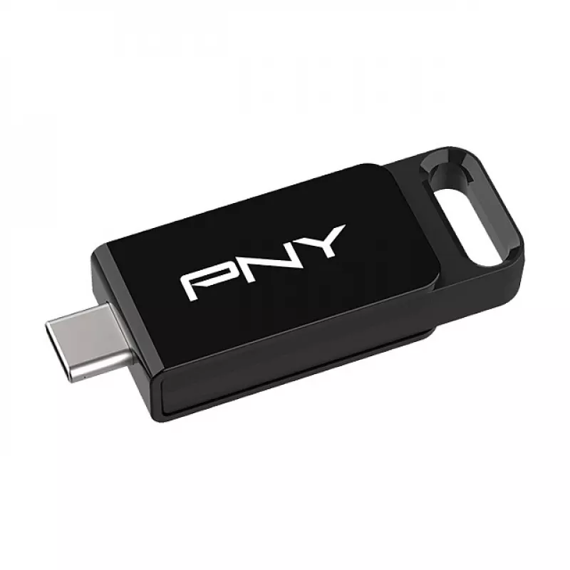PNY Elite, 128 GB, USB Type-C, 3.2 Gen 1 (3.1 Gen 1), 120 MB/s, Dia, Juoda