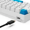 Sharkoon SGK50 S4 klaviatūra Namų USB QWERTZ Vokiška Balta 60% RGB LED