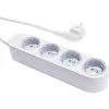 Išmanusis 12A „Shelly Power Strip 4 Gen4 Zigbee/Matter“ maitinimo lizdas