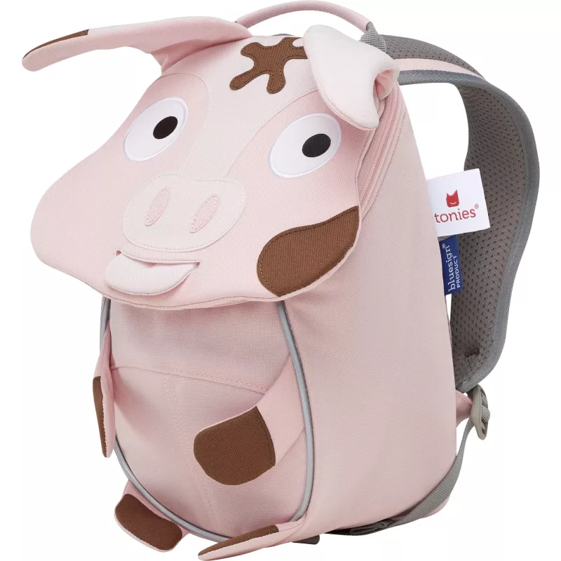 Vaikiška kuprinė Affenzahn Little Friend Tonie Pig rožinė/ruda – maža vaikiška dieninė kuprinė