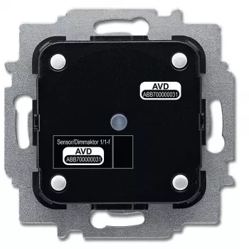 Elektrinė pavara Busch-Jaeger 6212/1.1, 230 V, 80 W, juoda/sidabrinė, 71×71×45 mm