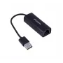 Tinklo sąsajos plokštė LANBERG NC-0100-01 USB 10 Gbit/s, karštas keitimas, kabelis 0,15 m, juoda