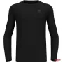Odlo BL TOP crew neck l/s MERINO 200 vyriški marškinėliai, M dydis, juoda