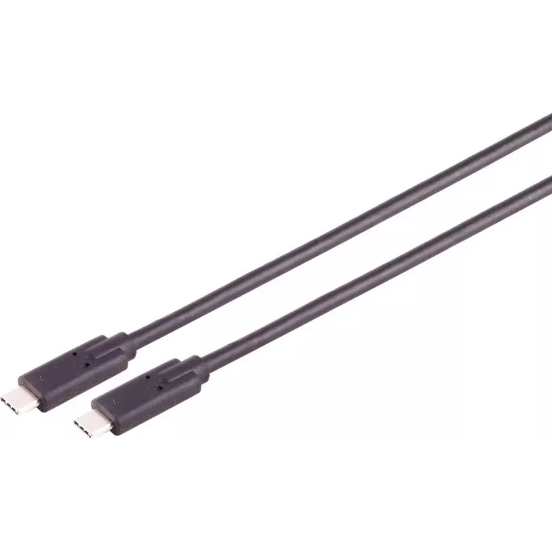 USB laidas S/CONN 13-63015 USB4 Gen 3x2 0,5 m USB C juodas