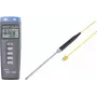 VOLTCRAFT K102 + TP 208 temperatūros matavimo prietaisas -200 iki +1370 °C K tipo zondas