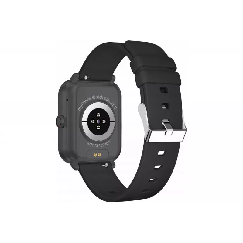 myPhone Watch Classic 2 4,7 cm (1,85 inch) IPS skaitmeninis 240 x 284 pikselių jutiklinis ekranas juodos spalvos