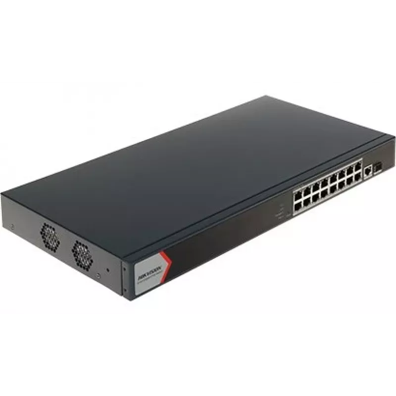 Hikvision 16 prievadų Gigabit išmanusis POE jungiklis