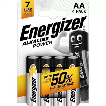 Vienkartinė šarminė AA baterija Energizer Classic 1.5V LR6 — 4 vnt., 50,5×14,5 mm, 23 g