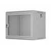 Lanberg WF01-6409-23S 19 9U 600X450 pilka sieninė montavimo spinta, perforuota