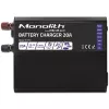 Įkroviklis QOLTEC Monolith 20A 12V, skirtas LiFePO4, AGM, GEL, SLA baterijoms
