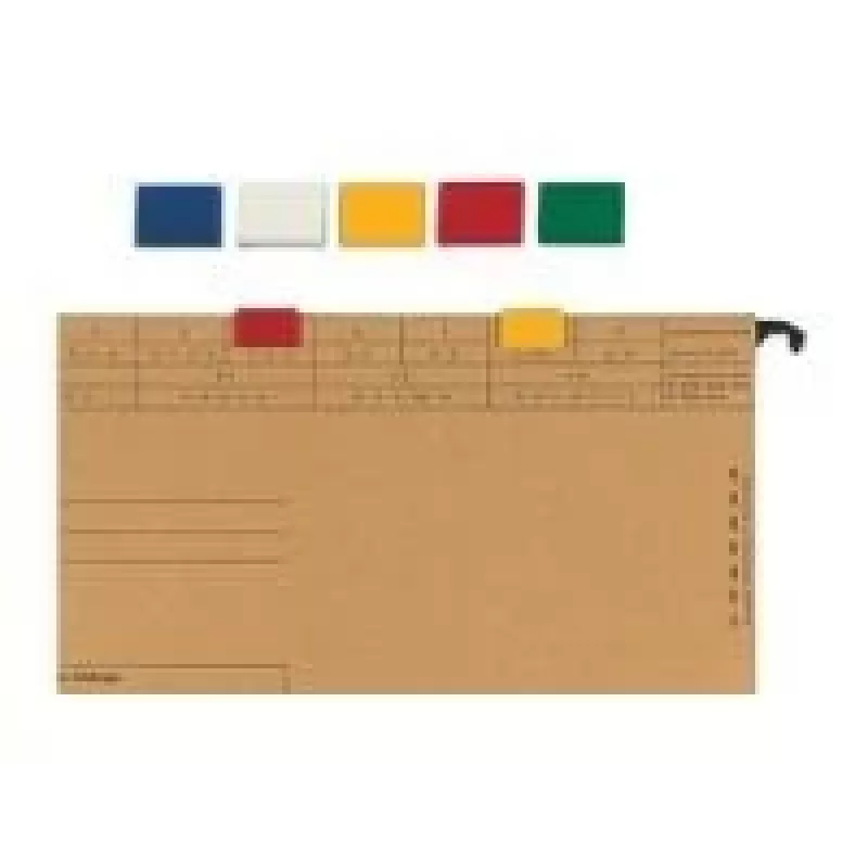 ELBA Colour Rider, iš PVC, užsegamas, raudonas, skirtas vertikaliam pakabinamam aplankui 1, matmenys: (P)20 x (G)5 x (A)16 mm (85512 RO)