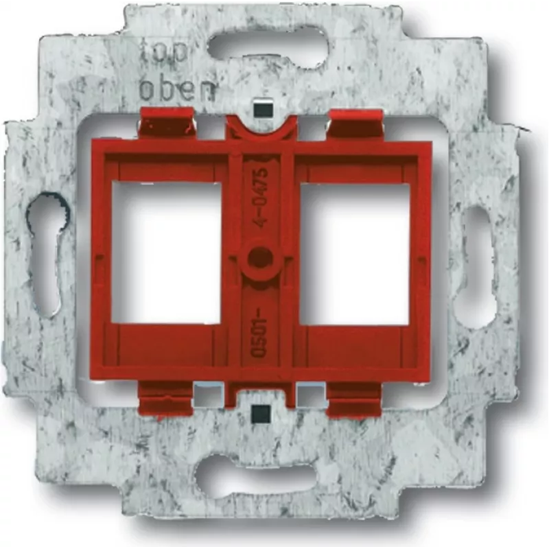 BUSCH JAEGER 1753-0-8055 - 2 x RJ-45 - Raudona - Metalas - Plastikas