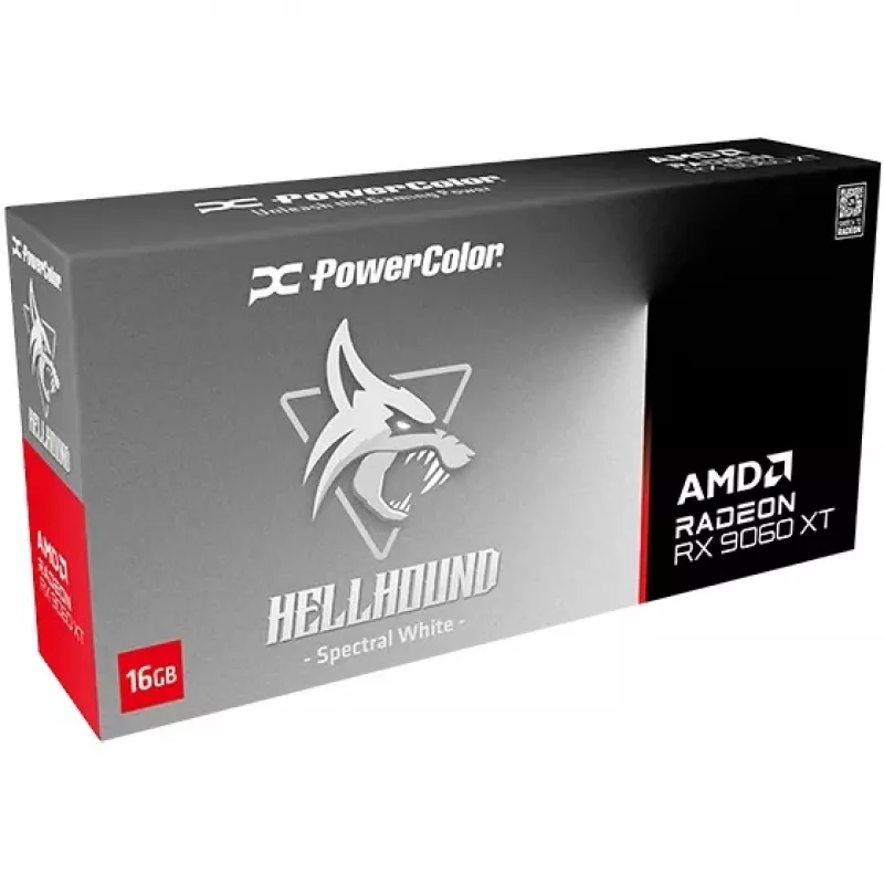 GaliaSpalva Hellhound Radeon RX 9060 XT 16GB GDDR6 Balta