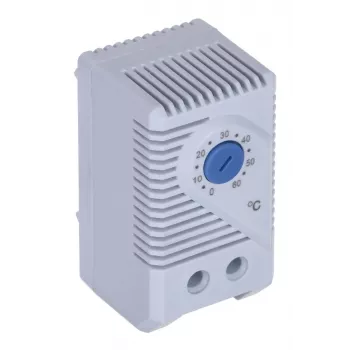 Termostatas Alantec KTS, sukamoji reguliavimo rankenėlė, IP20, plastikinis korpusas, pilkas, -45–70 °C, 60×33×43 mm