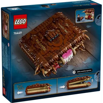 LEGO Harry Potter žaidimų rinkinys „Monstrų knyga“ 76449 — 518 detalių, 1 minifigūrėlė, pritvirtinami dantys