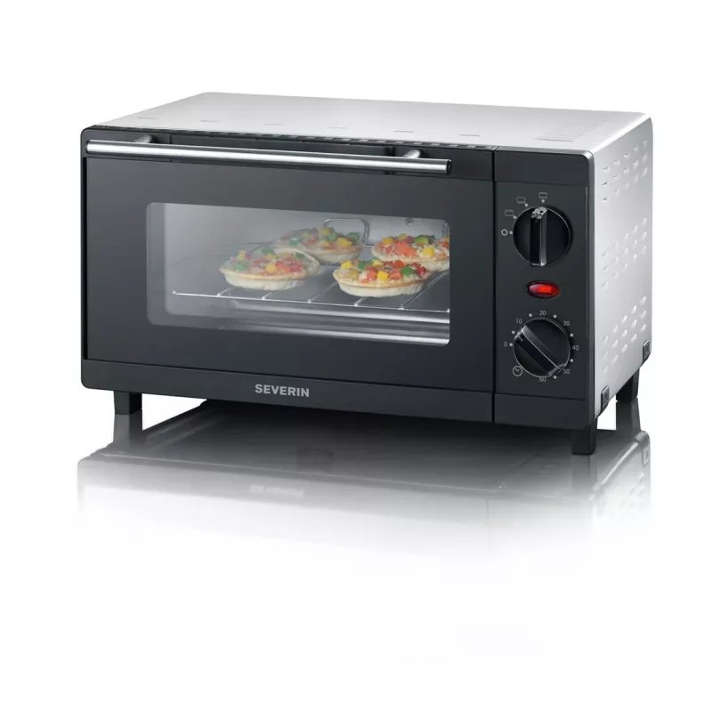 Severin TO 2052 mini krosnelė 9 l 800 W juoda su grotelėmis