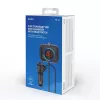 FM siųstuvas SAVIO TR-14 Bluetooth USB, FM 87,6–107,9 MHz, MicroSD, USB-C, 12 V automobilio maitinimas