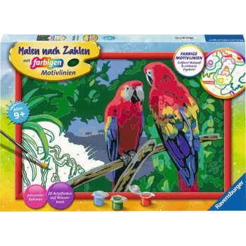 Ravensburger Malen nach Zahlen - Spalvingos papūgos