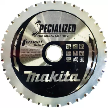 Makita Specialized EFFICUT - diskinis pjūklas - medienai, metalui, aliuminiui - 150 mm - 33 dantys - skirtas Makita DCS553, DCS553RTJ, LXT DCS553Z