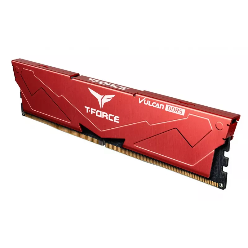 Team Group VULCAN FLRD532G6000HC30DC01, 32 GB, 2 x 16 GB, DDR5, 6000 MHz, 288 kontaktų DIMM, raudona