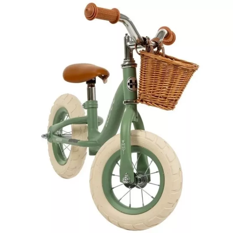 Pusiausvyros dviratis HUFFY Vintage 10 colių Žalias – HUFFY 27284W, 10 colių ratai, be pedalų mokomasis