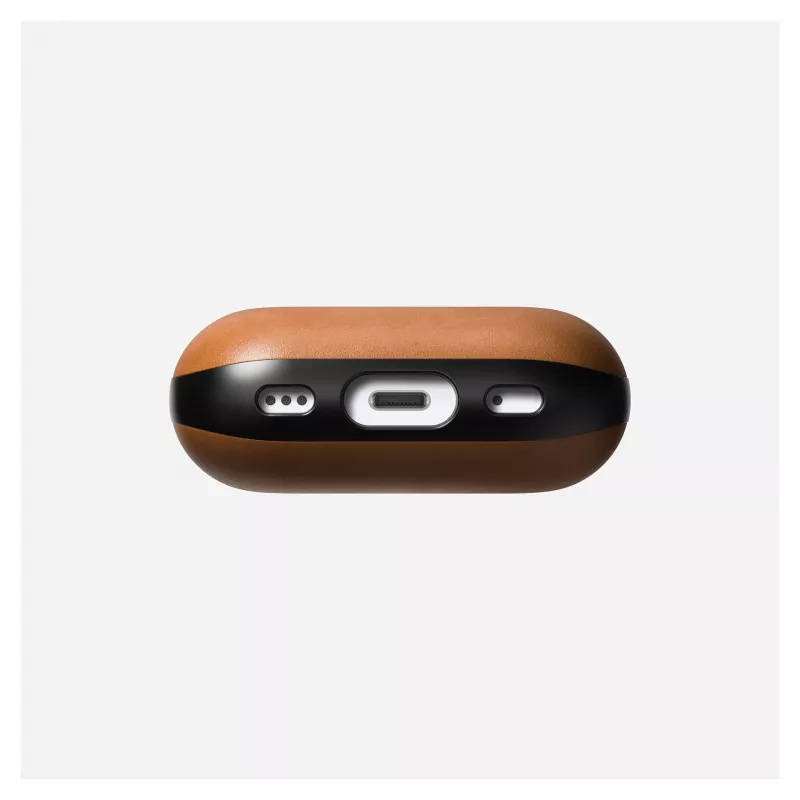 Nomad Modern Leather Case dėklas – oda, mikropluoštas, polikarbonatas, rudas