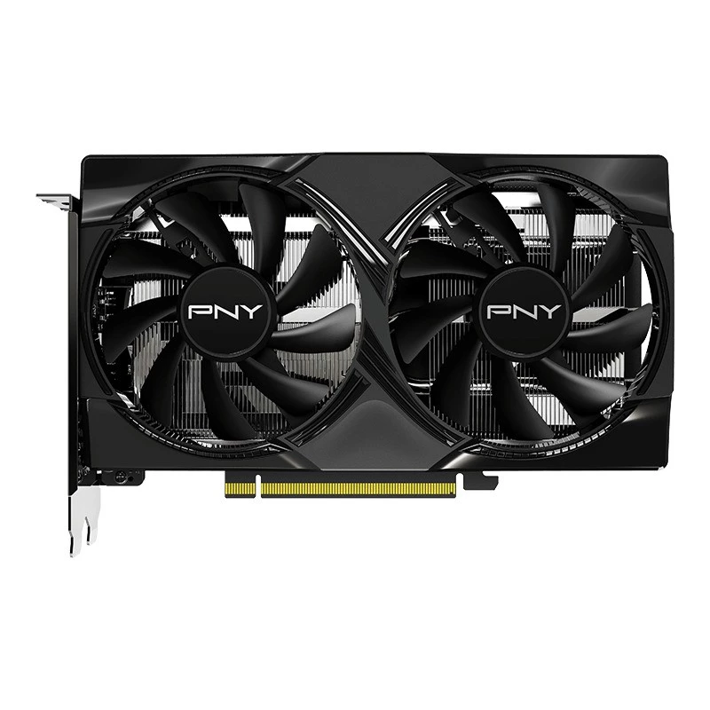 Grafikos plokštė PNY GeForce RTX 5050 — 8 GB GDDR6, 2317 MHz, 128 bitų, PCIe x8 5.0, dviejų ventiliatorių aušinimas
