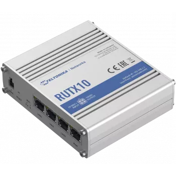 Teltonika RUTX10 belaidis maršruto parinktuvas Gigabit Ethernet dviejų dažnių (2,4 GHz / 5 GHz) Baltas