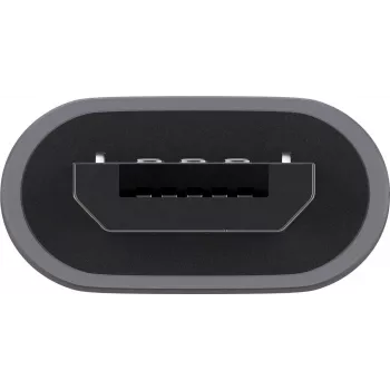 “Goobay” USB 2.0 Hi-Speed adapteris, pilkas, pilkas - USB-C™ lizdas > USB 2.0 Micro kištukas (B tipas) (55553)